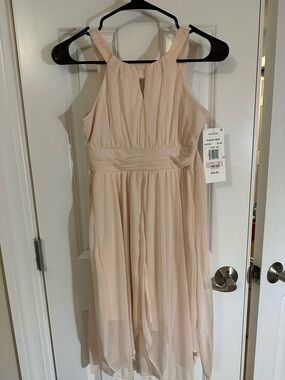 Sunday Best Rare Edition Macys Girls Blush Dress Size 12 Formal New Dance Halter